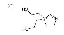 2-[1-(2-hydroxyethyl)-4,5-dihydroimidazol-1-ium-1-yl]ethanol,chloride Structure