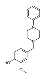 4-[(4-Phenyl-1-piperazinyl)methyl]-2-methoxyphenol Structure