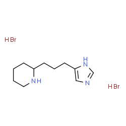 2-[3-(1H-IMIDAZOL-4-YL)-PROPYL]-PIPERIDINE 2HBR Structure