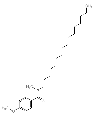 Benzenecarbothioamide,N-hexadecyl-4-methoxy-N-methyl- Structure