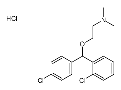 2-[(2-chlorophenyl)-(4-chlorophenyl)methoxy]ethyl-dimethylazanium,chloride Structure