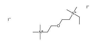 ethyl-dimethyl-[2-[2-(trimethylazaniumyl)ethoxy]ethyl]azanium,diiodide结构式