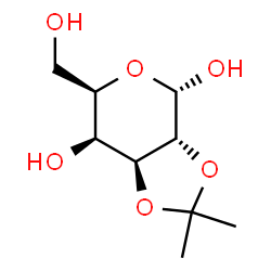 alpha-D-Galactopyranose, 2,3-O-(1-methylethylidene)- (9CI) Structure