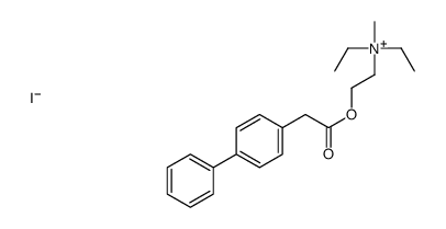 Diethyl(2-hydroxyethyl)methylammonium iodide, 4-biphenylylacetate结构式