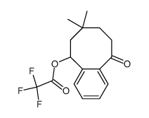 Trifluoroacetic acid 5,6,7,8,9,10-hexahydro-7,7-dimethyl-10-oxobenzocycloocten-5-yl ester结构式