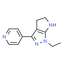 Pyrrolo[2,3-c]pyrazole, 1-ethyl-1,4,5,6-tetrahydro-3-(4-pyridinyl)- (9CI) structure