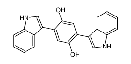 2,5-bis(1H-indol-3-yl)benzene-1,4-diol Structure