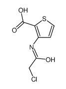 3-[(2-chloroacetyl)amino]thiophene-2-carboxylic acid structure