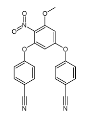 4-[3-(4-cyanophenoxy)-5-methoxy-4-nitrophenoxy]benzonitrile结构式