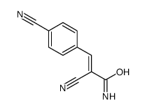 2-cyano-3-(4-cyanophenyl)prop-2-enamide Structure