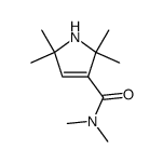 2,2,5,5-tetramethyl-2,5-dihydro-pyrrole-3-carboxylic acid dimethylamide结构式