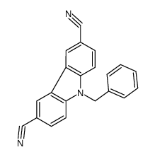 9-benzylcarbazole-3,6-dicarbonitrile结构式