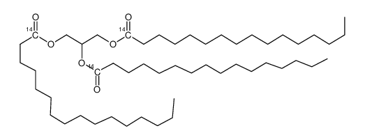 glycerol tripalmitate 1-14c Structure