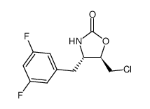 (4S,5R)-5-(chloromethyl)-4-(3,5-difluorobenzyl)oxazolidin-2-one结构式