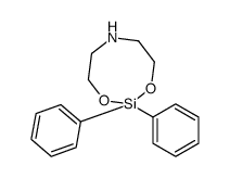 2,2-diphenyl-1,3,6,2-dioxazasilocane结构式