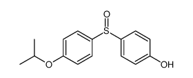 4-(4-propan-2-yloxyphenyl)sulfinylphenol Structure