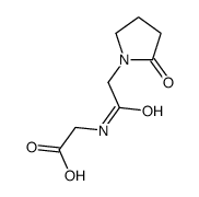 2-[[2-(2-oxopyrrolidin-1-yl)acetyl]amino]acetic acid Structure