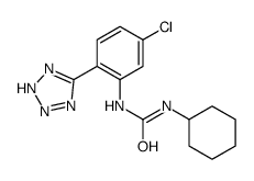 1-[5-chloro-2-(2H-tetrazol-5-yl)phenyl]-3-cyclohexylurea结构式