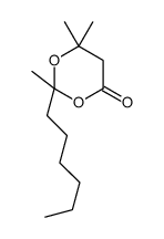 2-hexyl-2,6,6-trimethyl-1,3-dioxan-4-one Structure