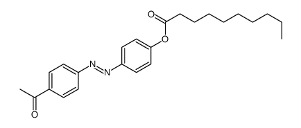 [4-[(4-acetylphenyl)diazenyl]phenyl] decanoate Structure