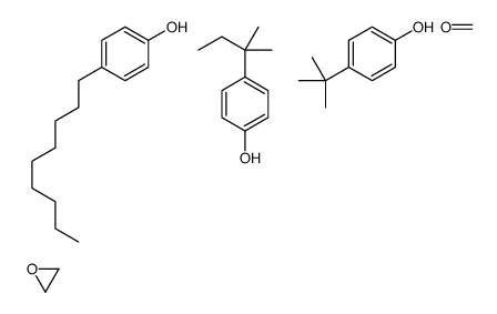 4-tert-butylphenol,formaldehyde,4-(2-methylbutan-2-yl)phenol,4-nonylphenol,oxirane结构式
