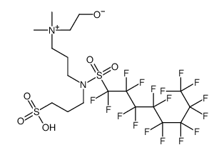 [3-[[(heptadecafluorooctyl)sulphonyl](3-sulphopropyl)amino]propyl](2-hydroxyethyl)dimethylammonium hydroxide Structure
