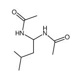 1,1-bis-acetylamino-3-methyl-butane结构式