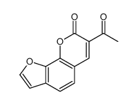 7-acetylfuro[3,2-h]chromen-8-one结构式