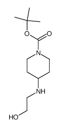 tert-butyl 4-[(2-hydroxyethyl)amino]piperidine-1-carboxylate structure