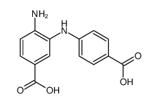 4-amino-3-(4-carboxyanilino)benzoic acid结构式