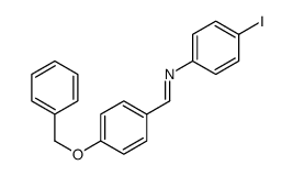 N-(4-iodophenyl)-1-(4-phenylmethoxyphenyl)methanimine结构式