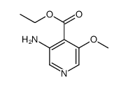 4-Pyridinecarboxylicacid,3-amino-5-methoxy-,ethylester(9CI) Structure