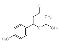 Benzene,1-[3-chloro-1-(1-methylethoxy)propyl]-4-methyl- structure