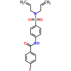 N-[4-(Diallylsulfamoyl)phenyl]-4-fluorobenzamide Structure