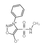 N-methyl-5-oxo-3-phenyl-1-oxa-2-aza-3-azoniacyclopent-3-ene-4-sulfonamide Structure