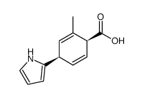 2-Methyl-4-(2-pyrrolyl)-2,5-cyclohexadien-1-carbonsaeure结构式