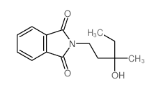 Phthalimide, N-(3-hydroxy-3-methylpentyl)- Structure