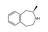 (2R)-2-methyl-2,3,4,5-tetrahydro-1H-3-benzazepine结构式
