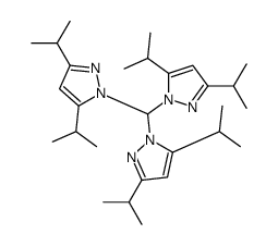1-[bis[3,5-di(propan-2-yl)pyrazol-1-yl]methyl]-3,5-di(propan-2-yl)pyrazole结构式