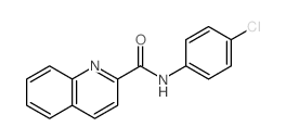 2-Quinolinecarboxamide,N-(4-chlorophenyl)- Structure