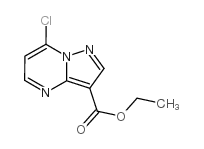 7-氯吡唑并[1,5-a]嘧啶-3-羧酸乙酯结构式