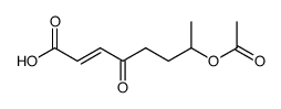 7-acetoxy-4-oxooct-2-enoic acid Structure