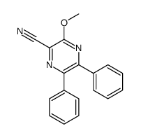 3-methoxy-5,6-diphenylpyrazine-2-carbonitrile结构式