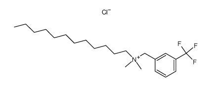 dodecyl-dimethyl-(3-trifluoromethyl-benzyl)-ammonium, chloride结构式