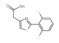 [2-(2,6-DICHLOROPHENYL)-1,3-THIAZOL-4-YL]ACETIC ACID结构式