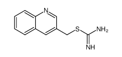 quinolin-3-ylmethyl carbamimidothioate结构式