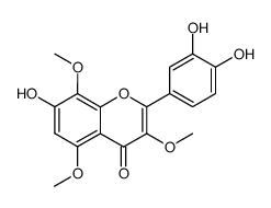 3',4',7-trihydroxy-3,5,8-trimethoxyflavone结构式