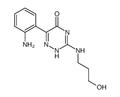 6-(2-aminophenyl)-3-(2-hydroxypropylamino)-1,2,4-triazin-5(2H)-one Structure