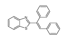 (E)-2-(1,2-Diphenylethenyl)benzothiazole Structure
