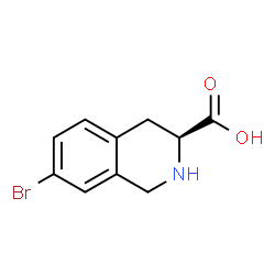 L-7-BROMO-1,2,3,4-TETRAHYDROISOQUINOLINE-3-CARBOXYLIC ACID结构式